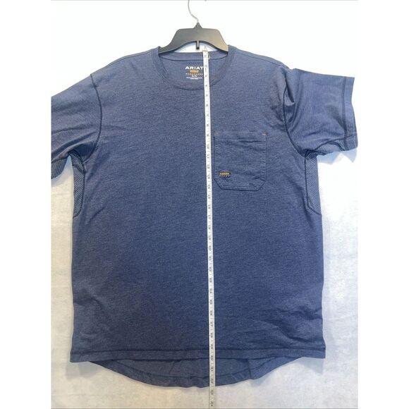 Ariat Men's Rebar Workman Full Cover Slate Heather T-shirt 10039179 - Picture 3 of 5